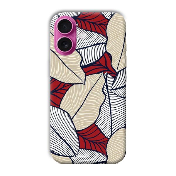 Leafy Pattern Phone Customized Printed Back Cover for Apple iPhone 16