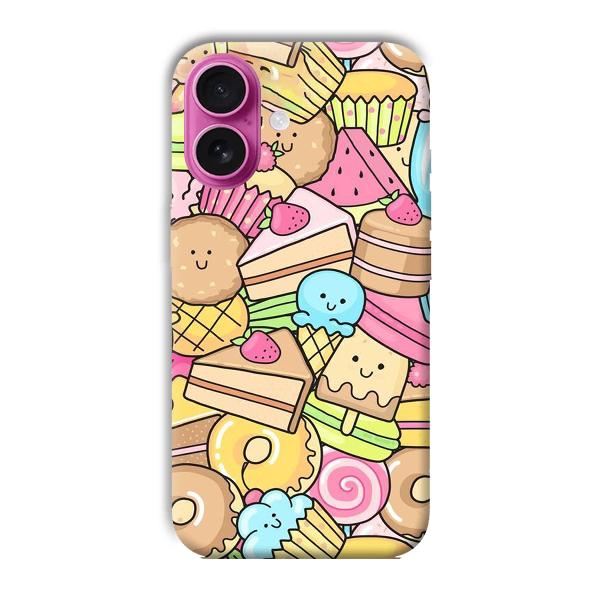 Love Desserts Phone Customized Printed Back Cover for Apple iPhone 16