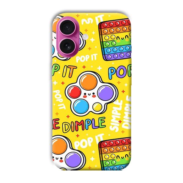 Pop It Phone Customized Printed Back Cover for Apple iPhone 16
