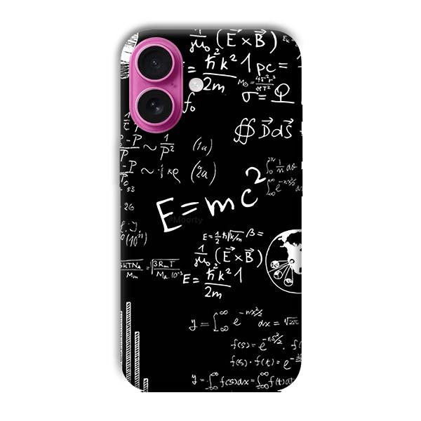 E is Equal To MC2 Phone Customized Printed Back Cover for Apple iPhone 16