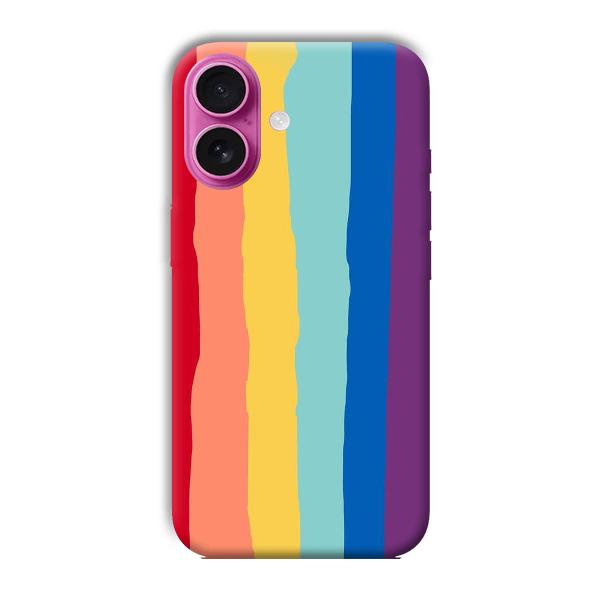 Vertical Paint Phone Customized Printed Back Cover for Apple iPhone 16