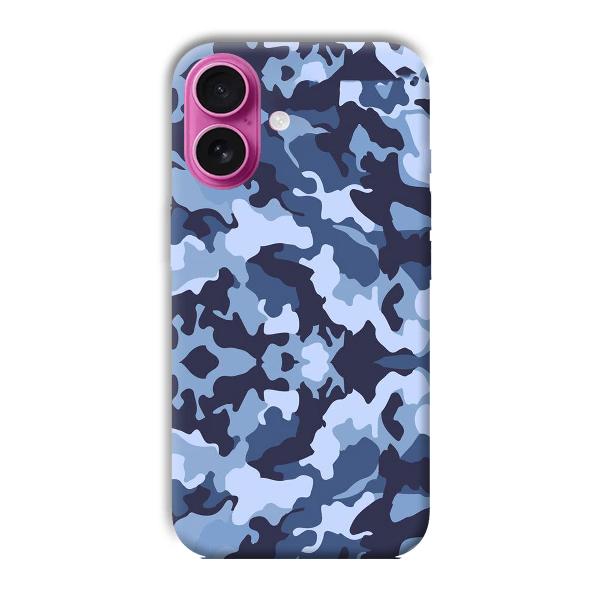 Blue Patterns Phone Customized Printed Back Cover for Apple iPhone 16