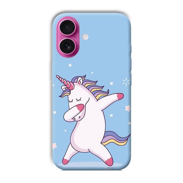 Unicorn Dab Phone Customized Printed Back Cover for Apple iPhone 16