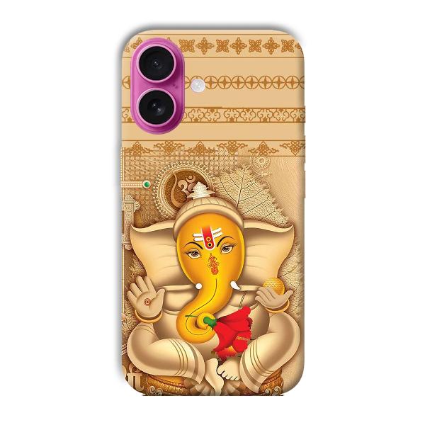 Ganesha Phone Customized Printed Back Cover for Apple iPhone 16