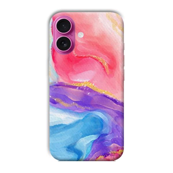 Water Colors Phone Customized Printed Back Cover for Apple iPhone 16