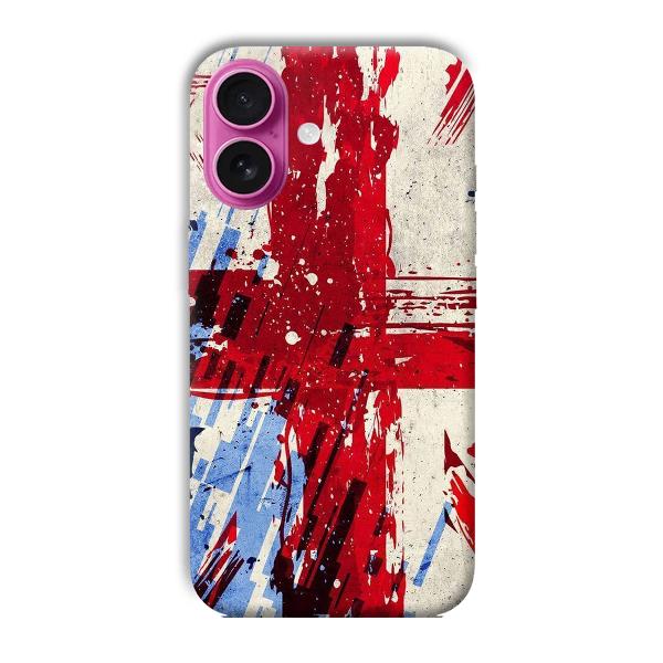 Red Cross Design Phone Customized Printed Back Cover for Apple iPhone 16