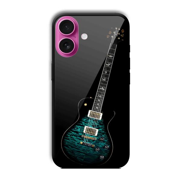 Neon Guitar Customized Printed Glass Back Cover for Apple iPhone 16