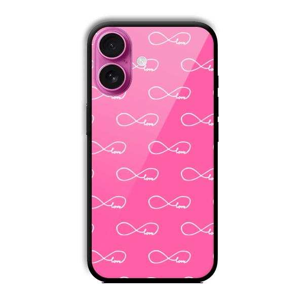 Infinite Love Customized Printed Glass Back Cover for Apple iPhone 16