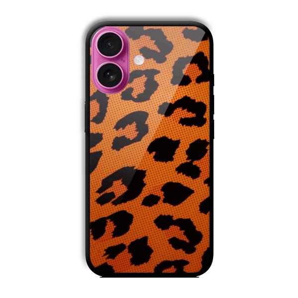 Retro Orange Customized Printed Glass Back Cover for Apple iPhone 16