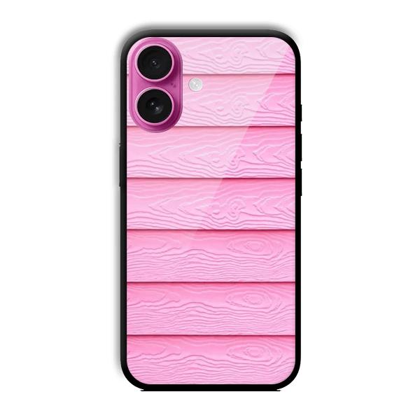 Pink Waves Customized Printed Glass Back Cover for Apple iPhone 16