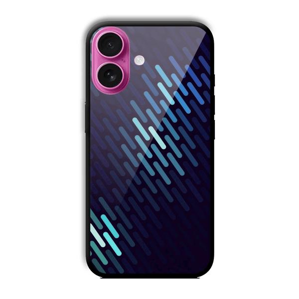 Blue Tiles Customized Printed Glass Back Cover for Apple iPhone 16