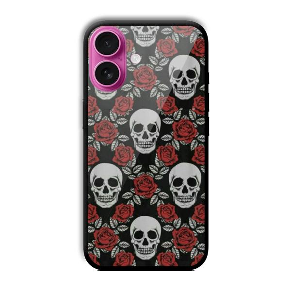 Red Skull Customized Printed Glass Back Cover for Apple iPhone 16