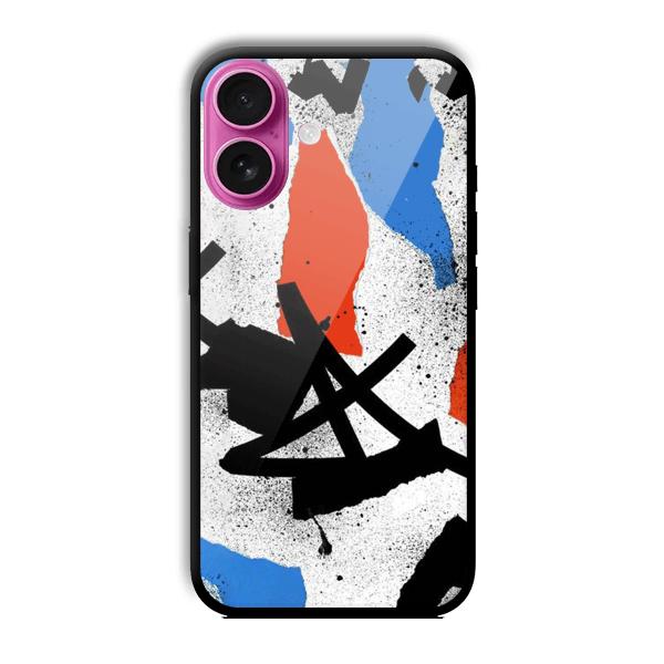 Abstract Graffiti Customized Printed Glass Back Cover for Apple iPhone 16