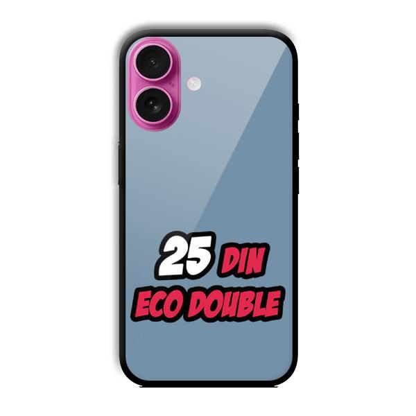 25 Din Customized Printed Glass Back Cover for Apple iPhone 16