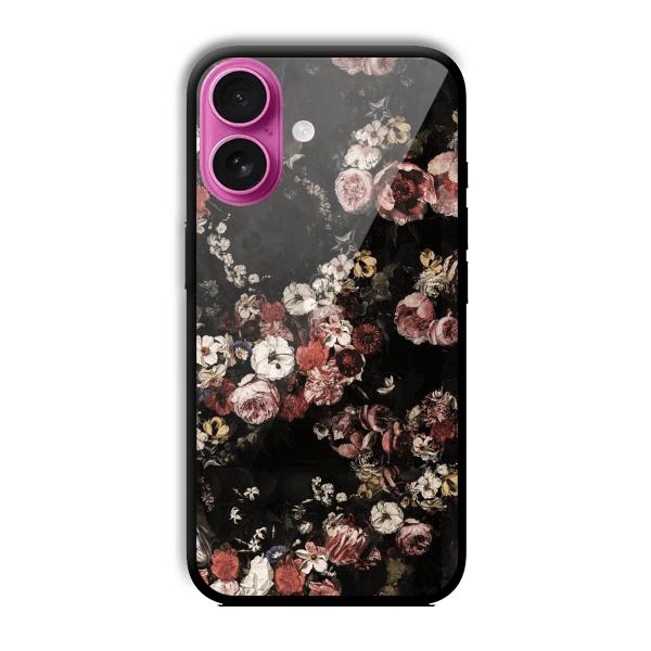 Flowers Customized Printed Glass Back Cover for Apple iPhone 16