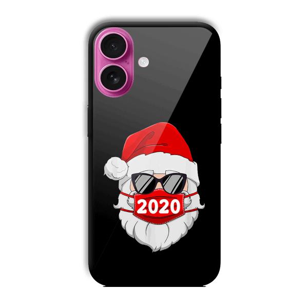 2020 Santa Customized Printed Glass Back Cover for Apple iPhone 16