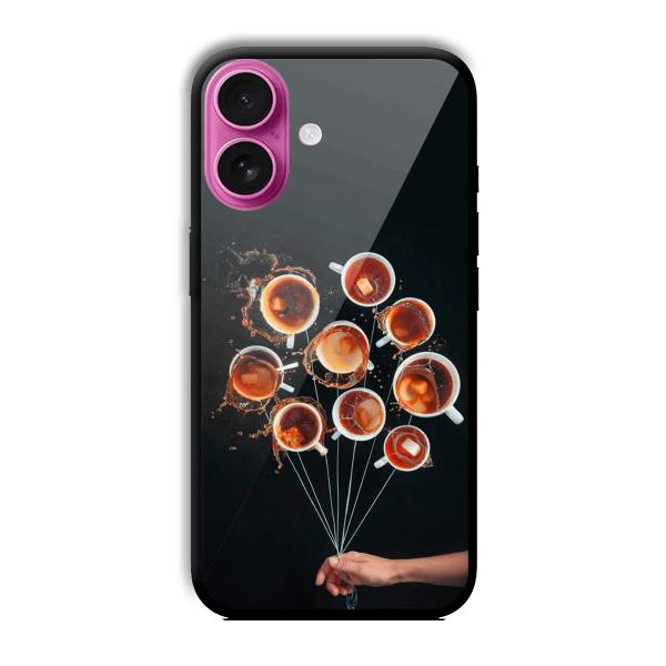 Coffee Cups Customized Printed Glass Back Cover for Apple iPhone 16