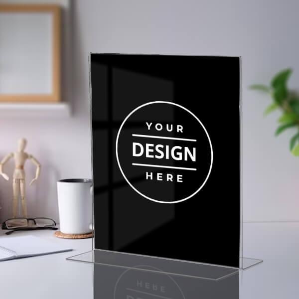 Sample Display Table Stand Buy Acrylic Customized Display Table Stand with Replaceable Photo Print ...