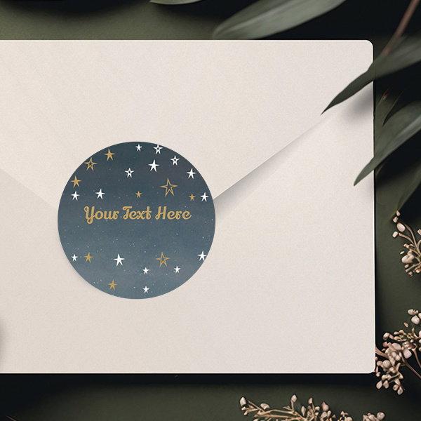 Grey Customized Printed Envelope Seal Sticker