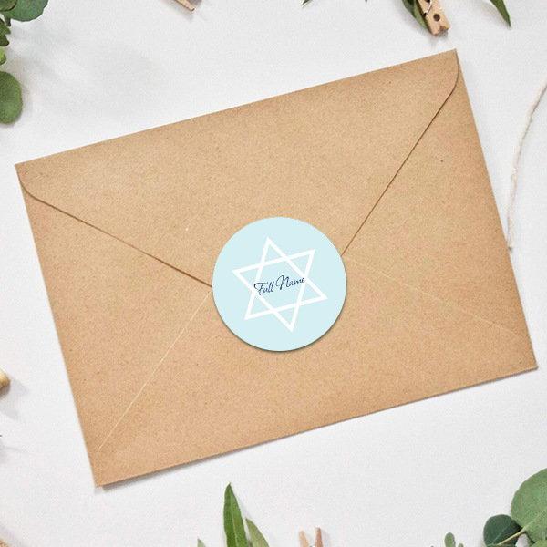 Star Customized Printed Envelope Seal Sticker