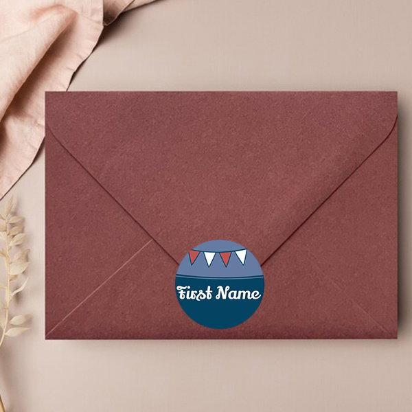 Celebrations Designed Customized Printed Envelope Seal Sticker