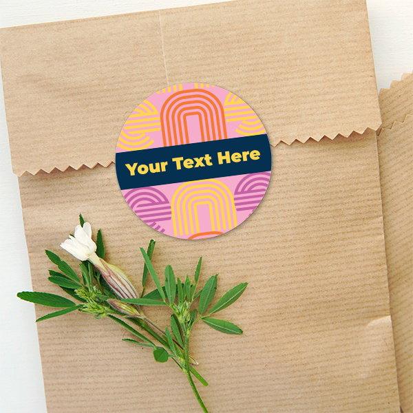 Multicolor Customized Printed Envelope Seal Sticker