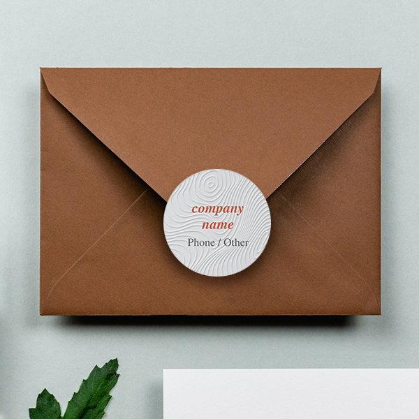 Abstract Art Customized Printed Envelope Seal Sticker
