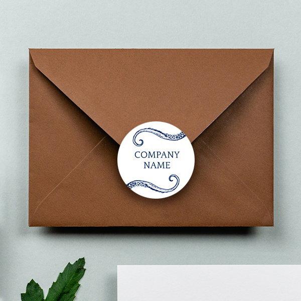 Abstract Art Customized Printed Envelope Seal Sticker