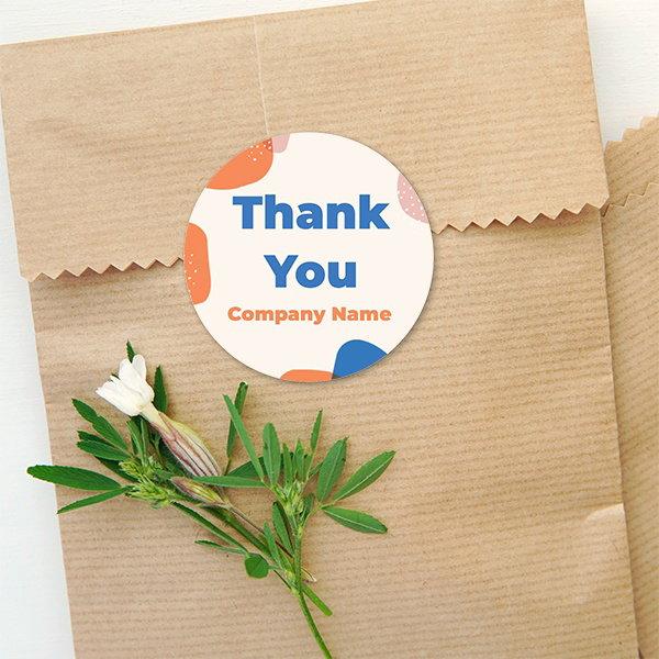 Abstract Customized Printed Envelope Seal Sticker
