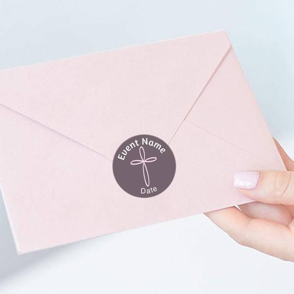 Abstract Customized Printed Envelope Seal Sticker