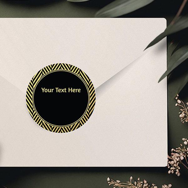 Slogan Garphic Design Customized Printed Envelope Seal Sticker