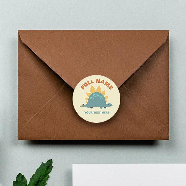 Turtle Designed Customized Printed Envelope Seal Sticker