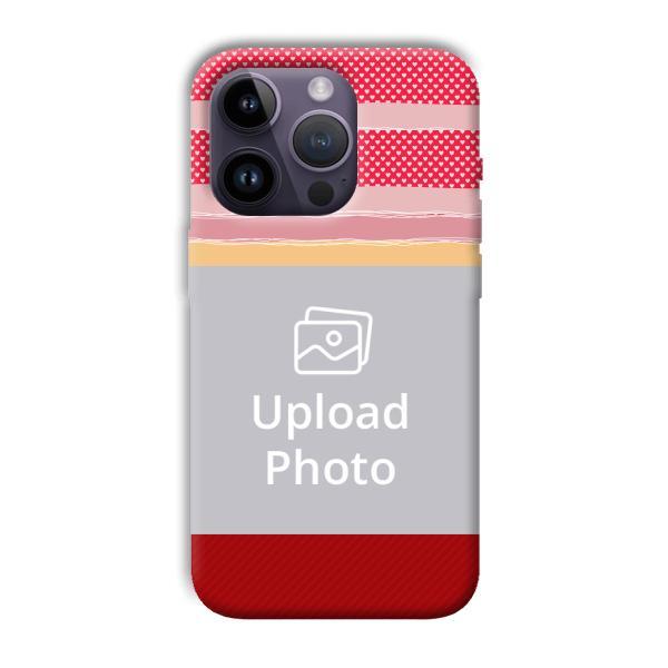 Red Pink Design Customized Printed Back Case for Apple iPhone 14 Pro