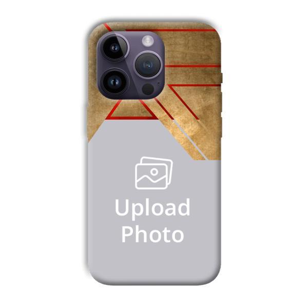 Brown Customized Printed Back Case for Apple iPhone 14 Pro