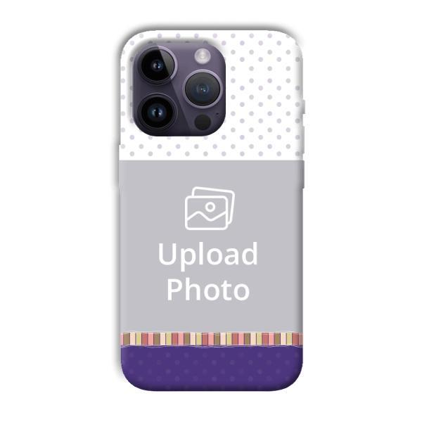 Blue White Customized Printed Back Case for Apple iPhone 14 Pro