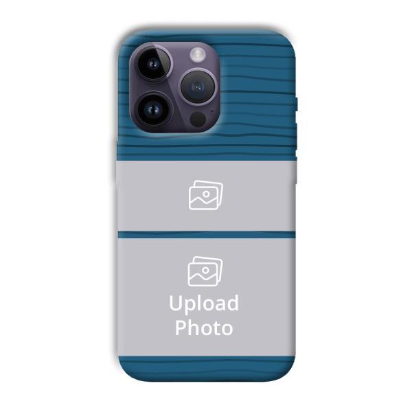 Dark Blue Customized Printed Back Case for Apple iPhone 14 Pro