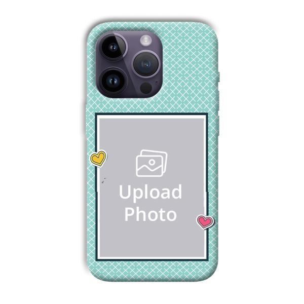 Sky Blue Customized Printed Back Case for Apple iPhone 14 Pro