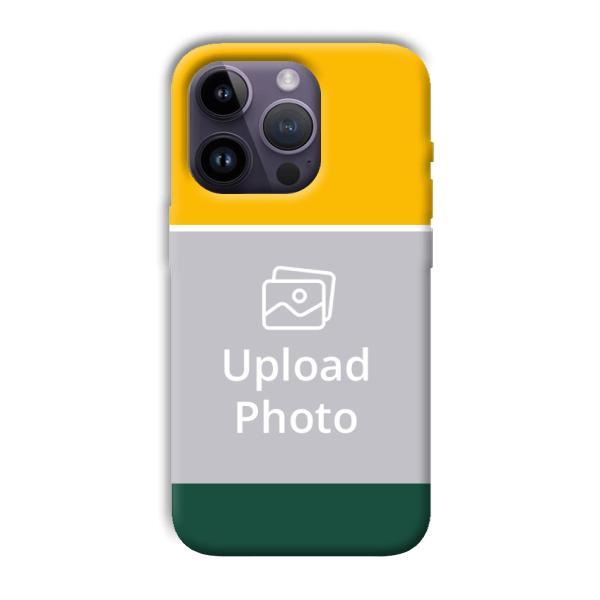 Yellow Green Customized Printed Back Case for Apple iPhone 14 Pro