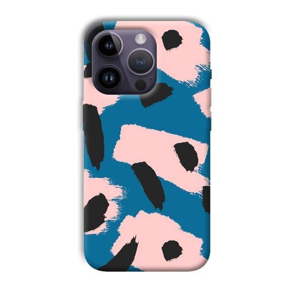 Black Dots Pattern Customized Printed Back Case for Apple iPhone 14 Pro