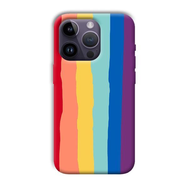 Vertical Paint Customized Printed Back Case for Apple iPhone 14 Pro