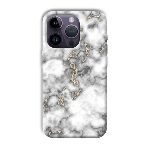 Grey White Design Customized Printed Back Case for Apple iPhone 14 Pro