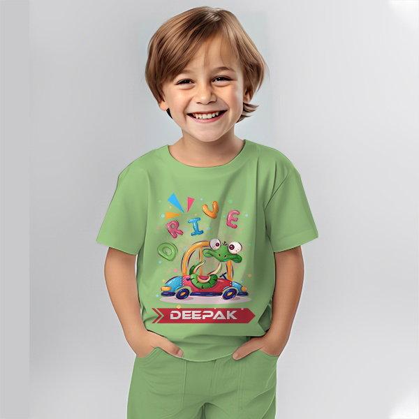 Snake Driver Customized Cotton Co-ord Set for Kids