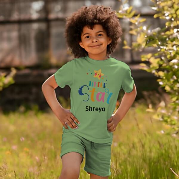 Little Star Customized Cotton Co-ord Set for Kids