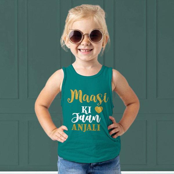 Maasi Ki Jaan Customized Kid’s Cotton Vest Tank Top