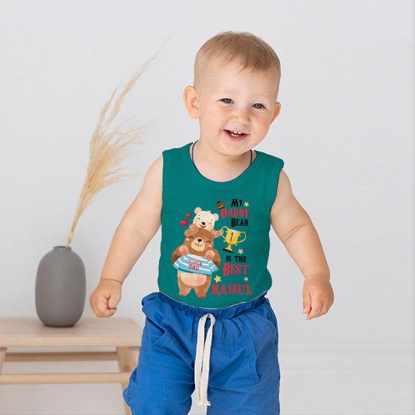 My Daddy Bear Customized Kid’s Cotton Vest Tank Top