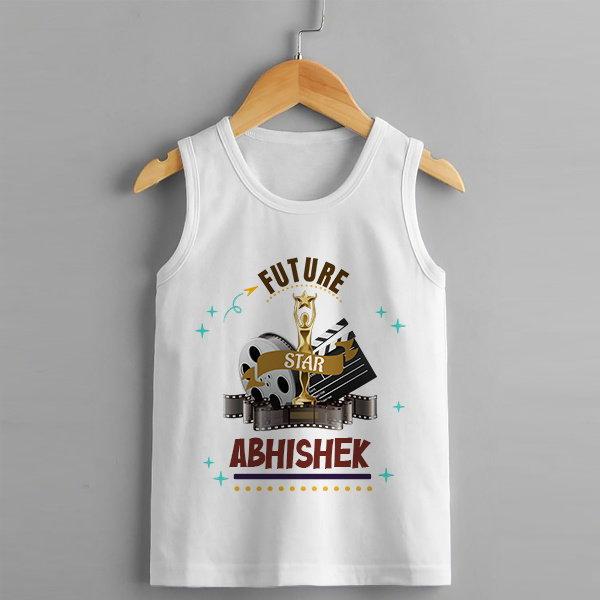 Future Star Customized Kid’s Cotton Vest Tank Top