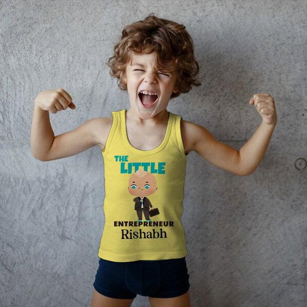The Little Entrepreneur Customized Kid’s Cotton Vest Tank Top
