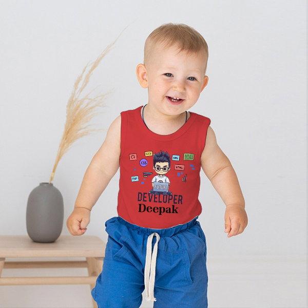 Future Developer Customized Kid’s Cotton Vest Tank Top