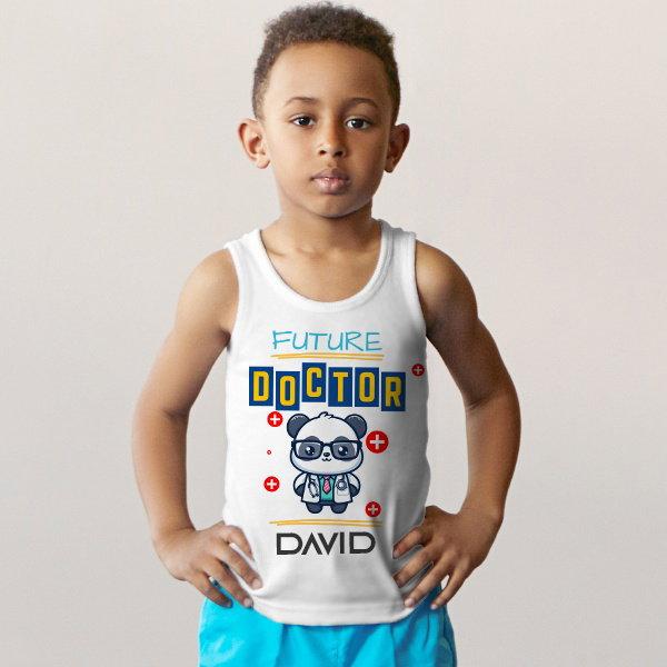 Future Doctor Customized Kid’s Cotton Vest Tank Top