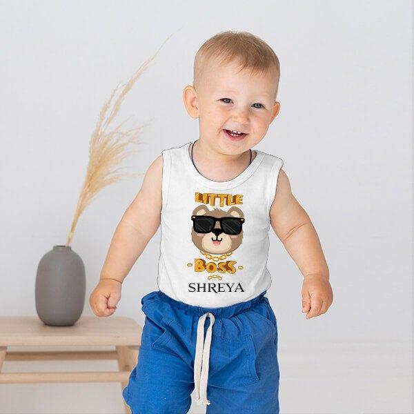 Little Boss Customized Kid’s Cotton Vest Tank Top